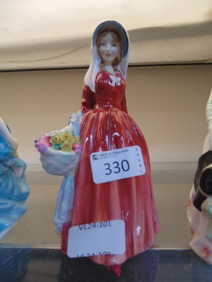 Lot 330 - A Royal Doulton ceramic figurine 'Rosemary'...