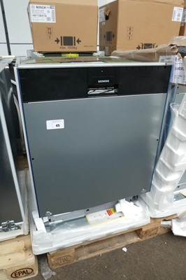 Lot 45 - SN87YX01CEB Siemens Dishwasher fully integrated