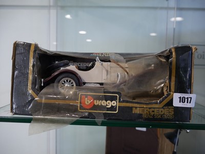 Lot 1017 - Boxed Burago Mercedes Benz SSK 1928 (box in...