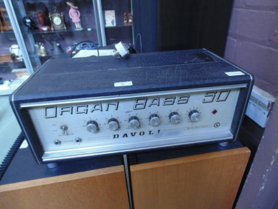 Lot 5 - A Davoli Organ Bass 50 tube amplifier