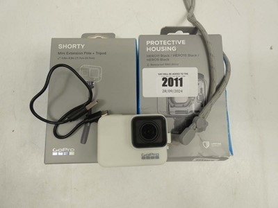 Lot 2011 - GoPro Hero with white case, protective housing...