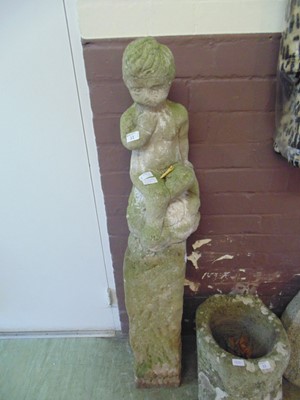 Lot 11 - A sandstone pillar with composite weathered...