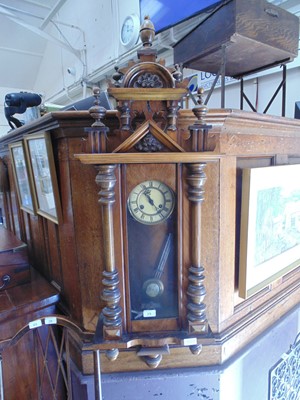 Lot 29 - A late Victorian Vienna wall clock