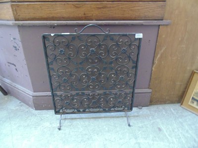 Lot 31 - A metalwork spark guard