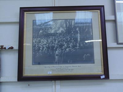 Lot 41 - A 1928 framed and glazed photograph revealing...