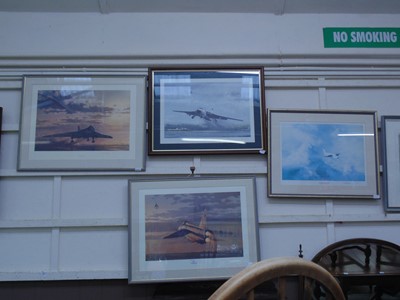 Lot 43 - Four framed and glazed limited edition prints...