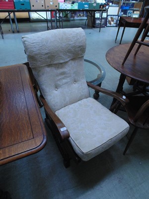 Lot 70 - An early 20th century cream upholstered...