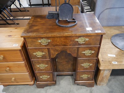 Lot 1037 - Reproduction Georgian-style kneehole desk with...