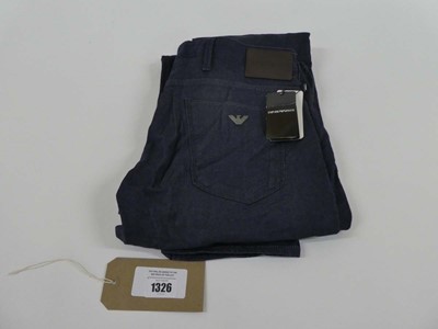 Lot 1326 - Emporio Armani trousers size W34 L32