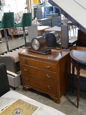 Lot 1044 - 3 drawer dressing table together with a...