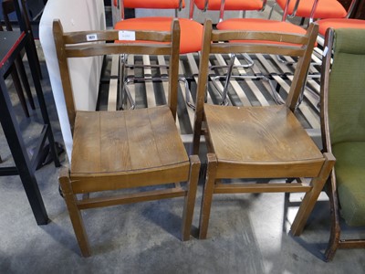 Lot 1077 - 2 wooden chairs