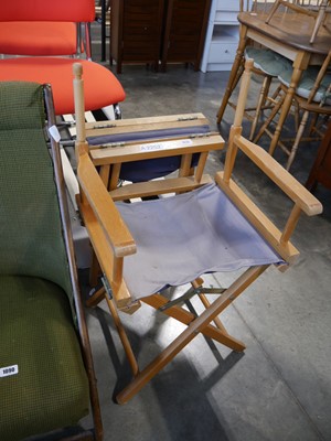 Lot 1078 - Parts for 2 directors chairs (may be incomplete)