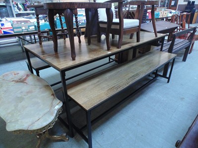 Lot 88 - A John Lewis modern rectangular dining table...