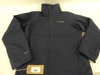 Lot 1333 - Berghaus hydroshell 2in1 fleece & coat in navy...