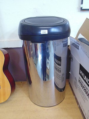 Lot 150 - A stainless steel Brabantia waste bin