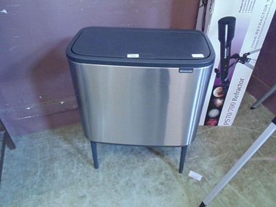 Lot 153 - A stainless steel waste bin by Brabantia