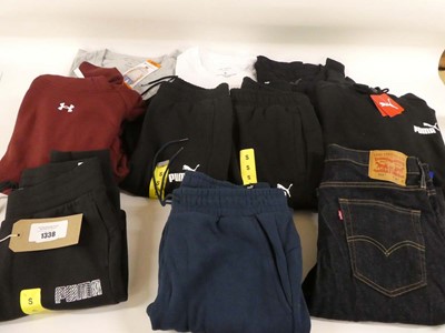 Lot 1338 - Approx. 10 items of branded clothing to...