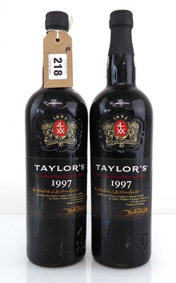 Lot 218 - 2 bottles of Taylor Fladgate 1997 Late Bottled...