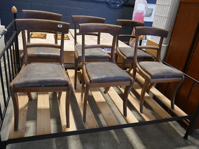 Lot 1055 - 6 wooden chairs