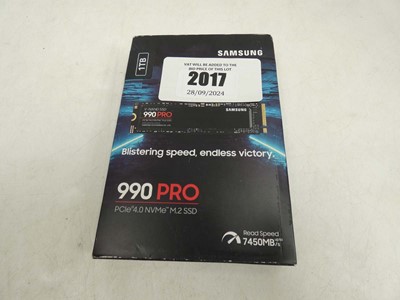 Lot 2017 - Samsung 990 Pro 1TB PCIe 4.0 NVMe M.2 SSD