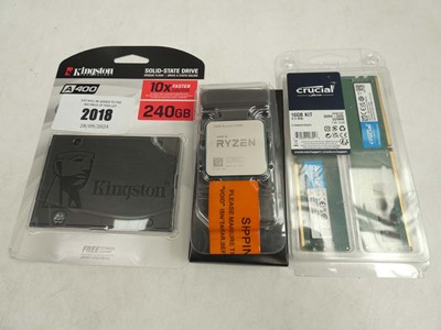 Lot 2018 - Kingston A400 240GB SSD, AMD Ryzen 5 5500...