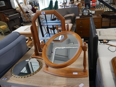 Lot 1067 - Collection of mirrors, 2 vanity mirrors and 1...