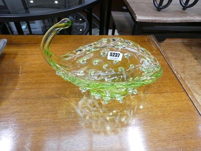 Lot 5237 - An Art Glass 'uranium' table centre of unusual...