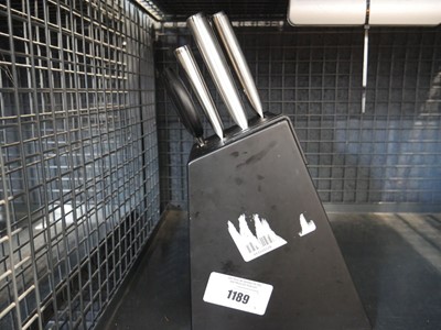 Lot 1189 - KitchenAid knife block set (1 knife missing)