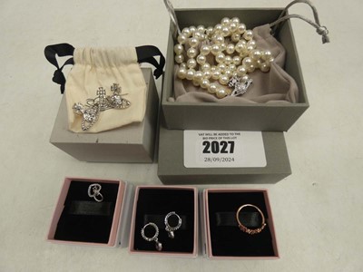 Lot 2027 - Vivienne Westwood necklace and earrings plus...