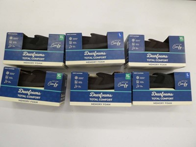 Lot 3816 - 6 boxed pairs of men's Dearfoams slippers