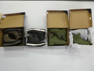 Lot 3817 - Lot containing 4 pairs of Weatherproof boots -...