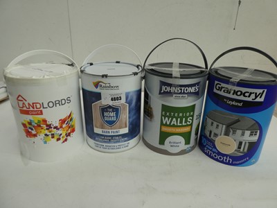 Lot 4603 - 4 cans of Masonry, Barn and internal paints