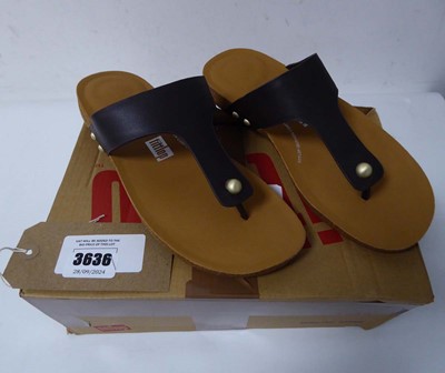 Lot 3636 - Boxed pair of ladies Fitflop Iqushion leather...