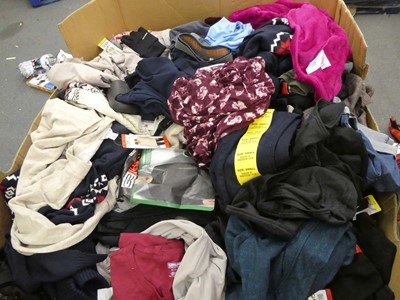 Lot 3870 - Pallet containing new and used clothing such...