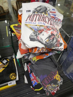 Lot 2136 - Selection of printed motorcycle racing t-shirt