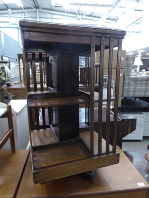 Lot 5094 - Revolving Edwardian bookcase