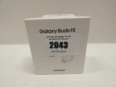 Lot 2043 - *Sealed* Samsung Galaxy Buds FE white wireless...