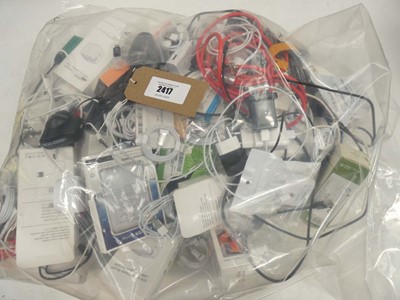 Lot 2417 - Quantity of smartphone accessories; chargers,...