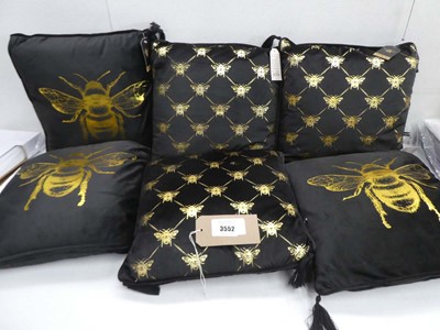 Lot 3552 - 6 Temerity Jones Bee design cushions