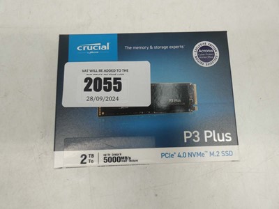 Lot 2055 - Crucial P3 Plus 2TB PCIe 4.0 NVMe M.2 SSD