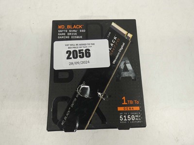 Lot 2056 - WD Black 1TB SN770 NVMe SSD game drive