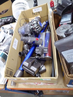 Lot 3115 - Handheld Dyson vacuum cleaner with pole, head,...