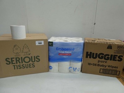 Lot 3563 - Box of 36 rolls Serious toilet tissue, Pack of...