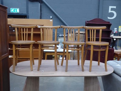 Lot 5327 - Four Thonet style cafe chairs