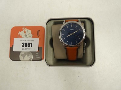 Lot 2061 - Fossil FS5304 wristwatch with tin