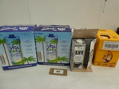 Lot 3577 - 12 x 1L Vita Coco Coconut water, 6 x 1L Oatly!...