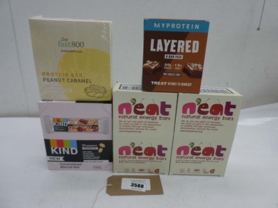 Lot 3588 - Assortment of protein bars including Neat,...