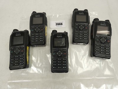 Lot 2066 - 5x Hytera PT580H F4 walkie talkies (no batteries)