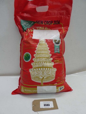 Lot 3593 - 10kg bag of Royal Umbrella rice