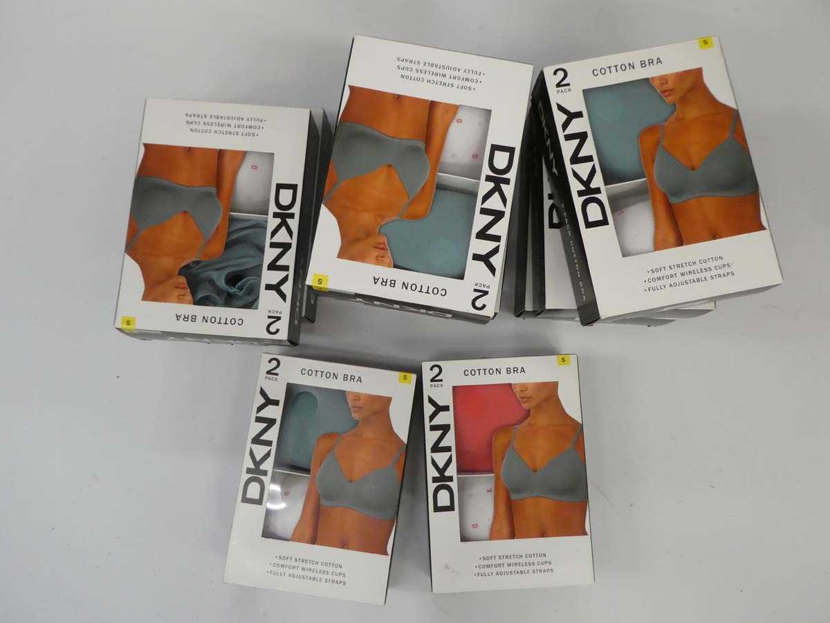 Lot 3802 - Bag containing 11 packs of DKNY cotton bras